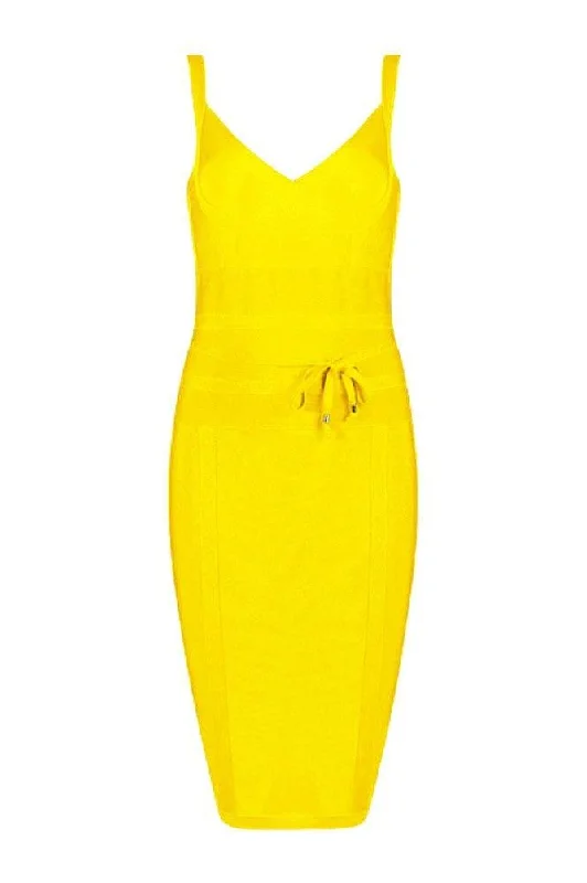 Bek Bandage Dress - Sun Yellow