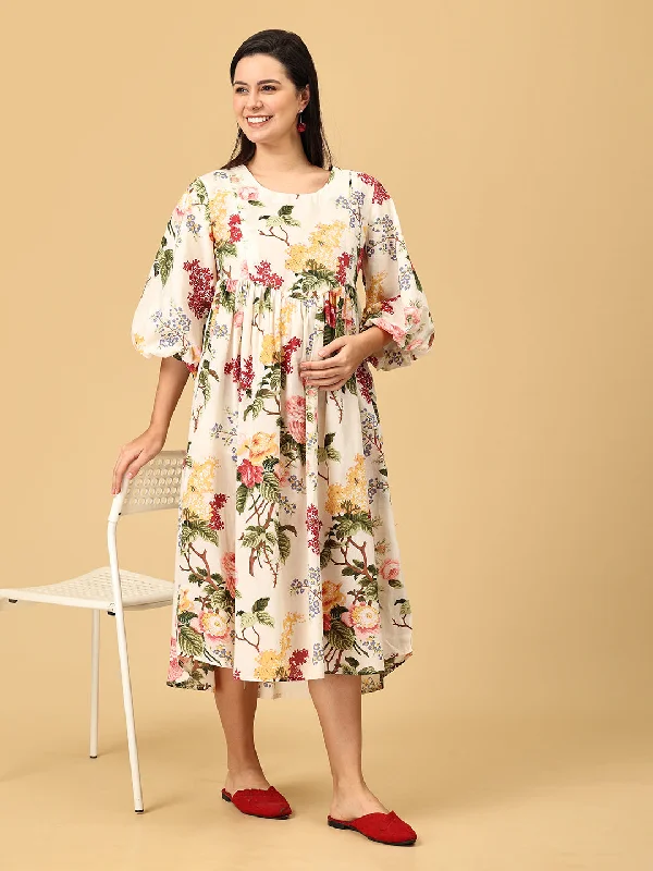 Lily Luxe Maternity And Nursing Dress